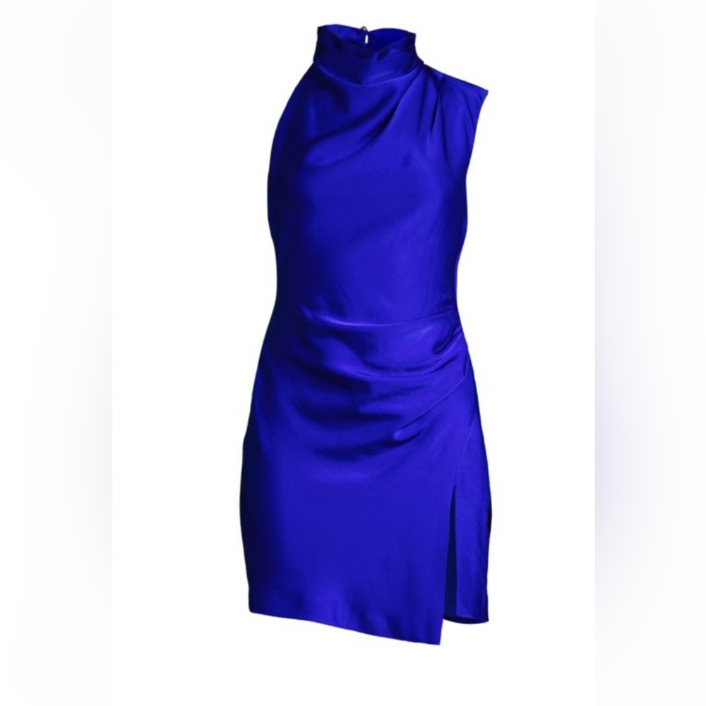 NWT MISHA OF NEW YORK Hope Satin Drape Mini Dress Size:Small - Picture 6 of 15